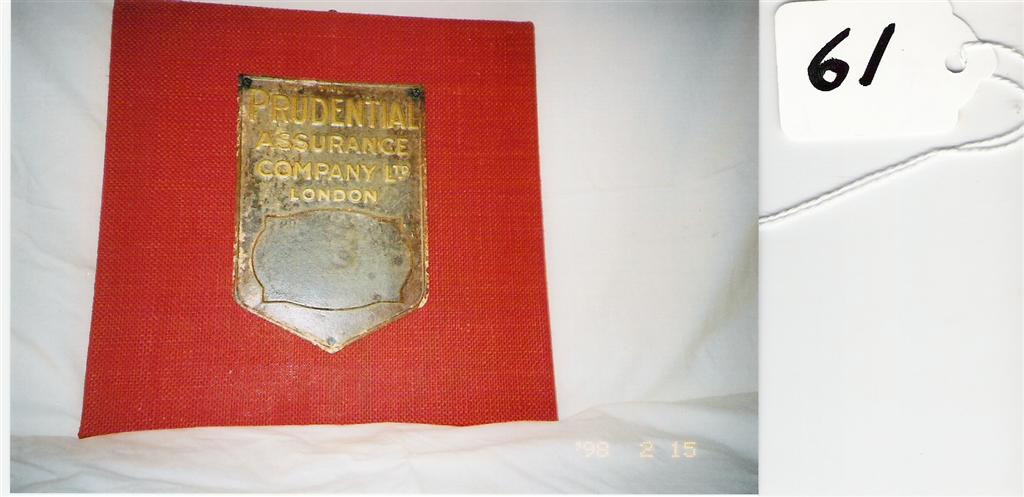 The Prudential Assurance Co. London, England. Tin