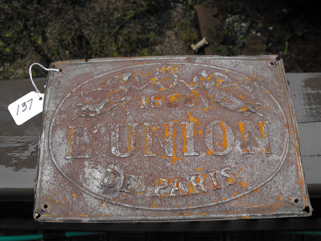 L Union De Paris 1828. Paris, France. Tin. 10 1