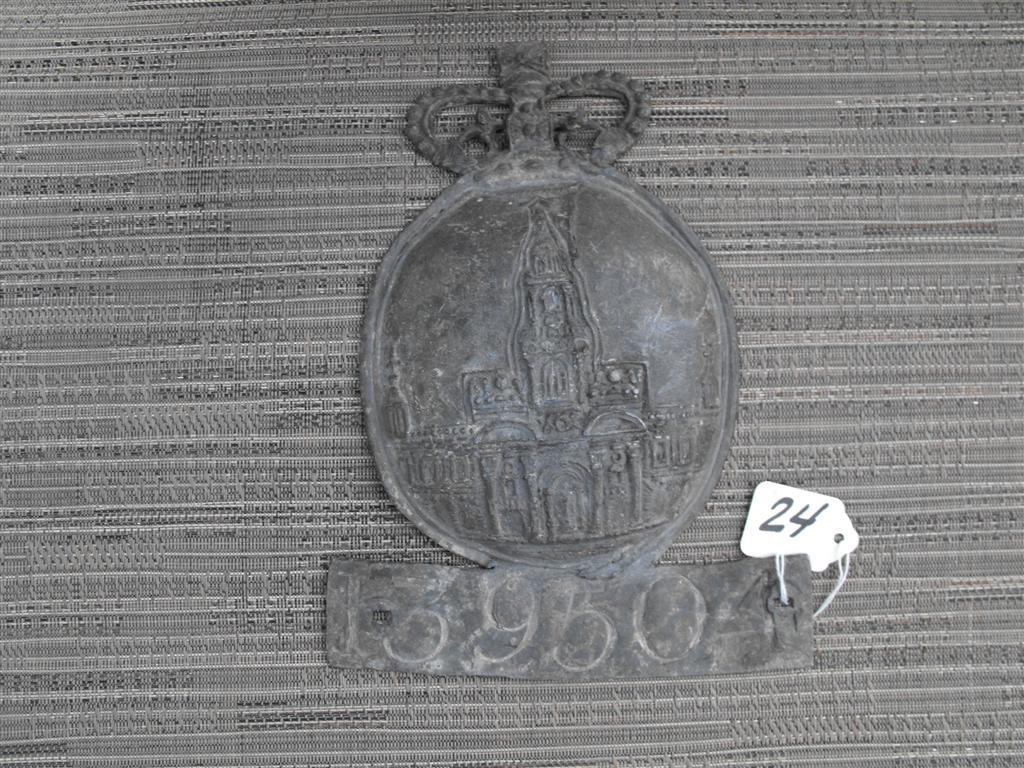 Royal Exchange Assurance. Lead. 9 1/4"x7". Poli