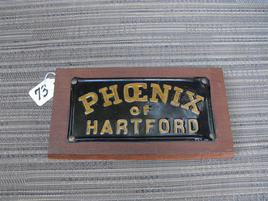 Phoenix of Hartford. Tin. Rectangular. Approx 6