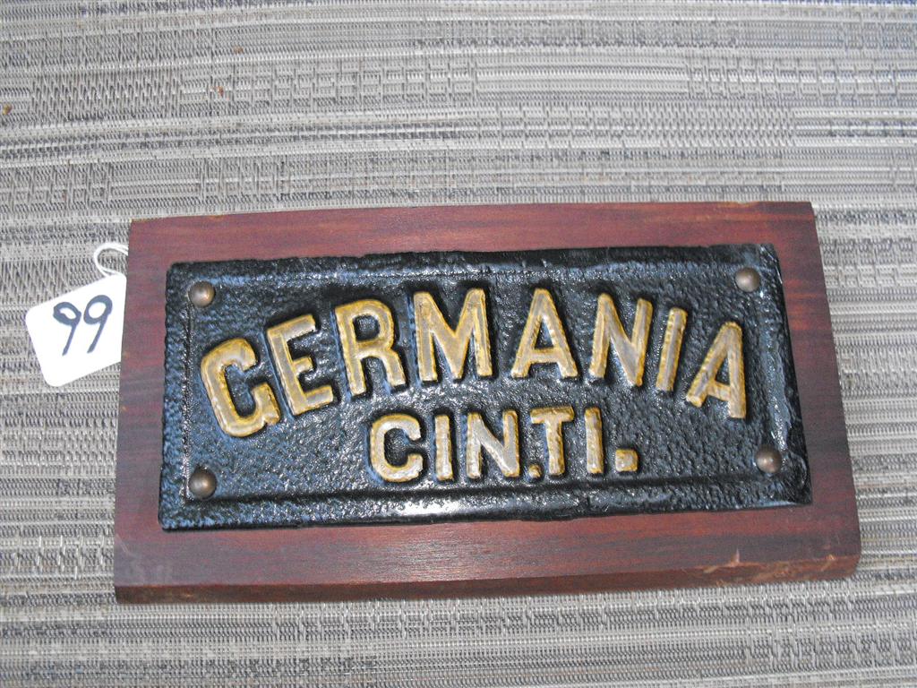 Germania Cin.Ti. Tin. Rectangular. Repainted lon