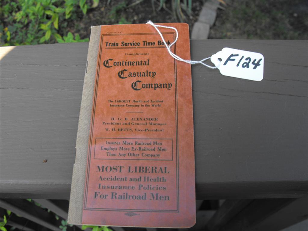 Continental Casualty Company. Train Service Time