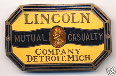 Auto tag. Lincoln Mutual Casualty Insurance Compan