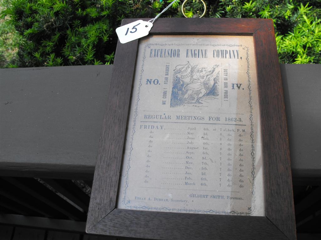 Excelsior Engine Company Framed Picture 7 1/4"x10