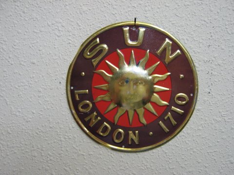 Sun Insurance Co., Tin, Very Good Condition, Circu