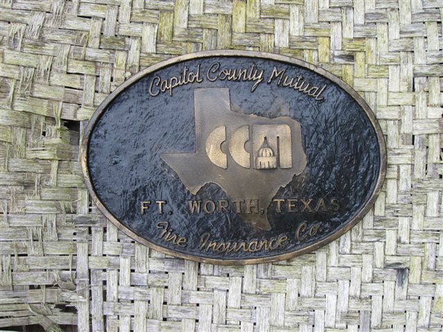 Capitol County Mutual, Ft Worth TX, Metal Oval Com