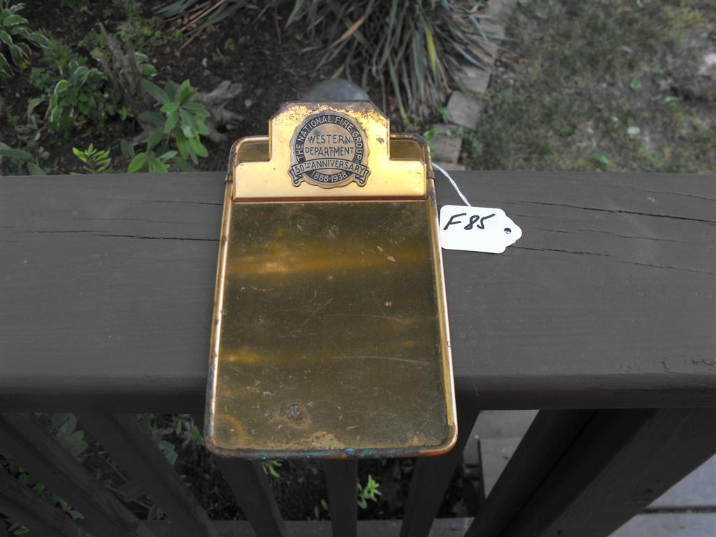 Paper Holder. The National Fire Group, 50th Anniv