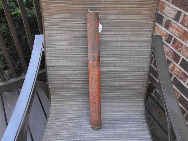 Fire Extinguisher. Cylinder. 21 1/2" tall x 2" d