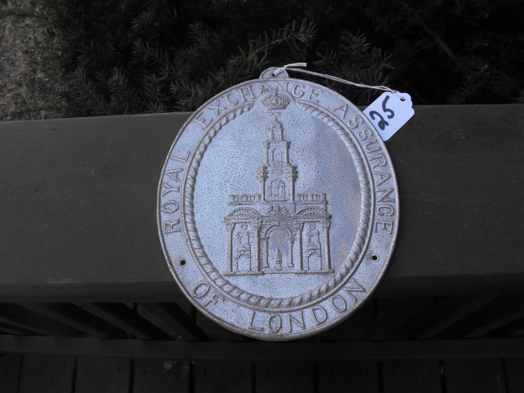 Royal Exchange Assurance Fire Mark. London, Engla