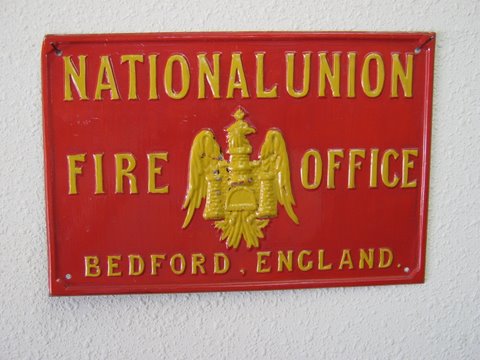 National Union Fire Office, England, 8" x 17" Rect