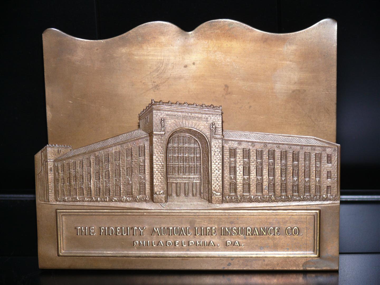 Bronze Letter Holder - The Fidelity Mutual Life In