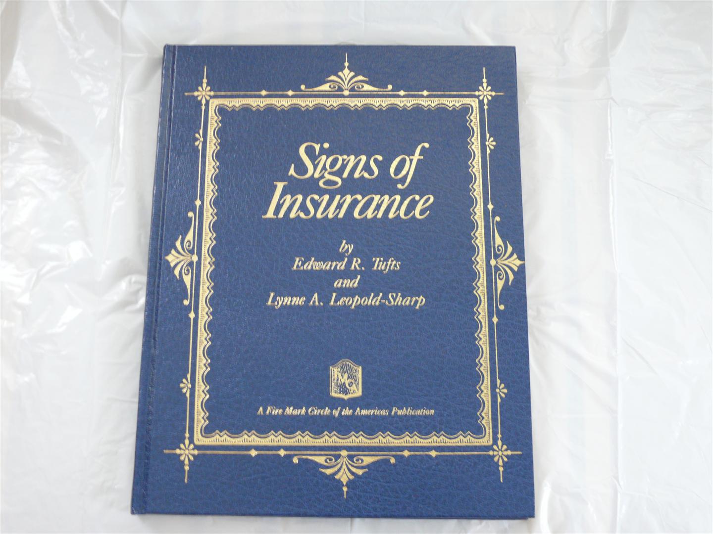 Book - Signs Of Insurance - Excellent Condition -
