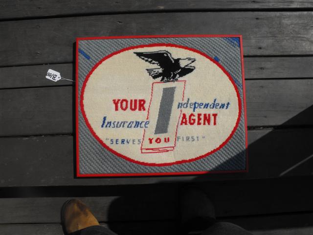 Sign done in needlepoint. Hand Made. "Your Indepe