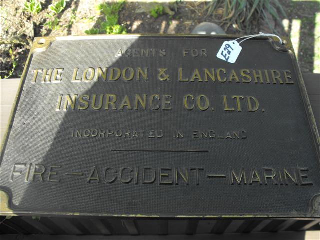 Sign. Agents for The London & Lancashire Insuranc