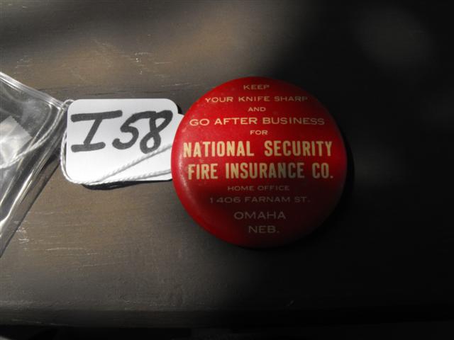 Knife Sharpener. National Security Fire Insurance