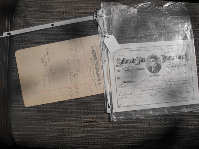 Paper Items. (2). 1. Lafayette Fire Insurance C