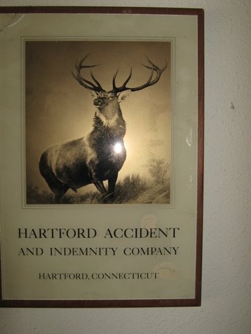Hartford Accident and Indemnity Company Sign. 12"