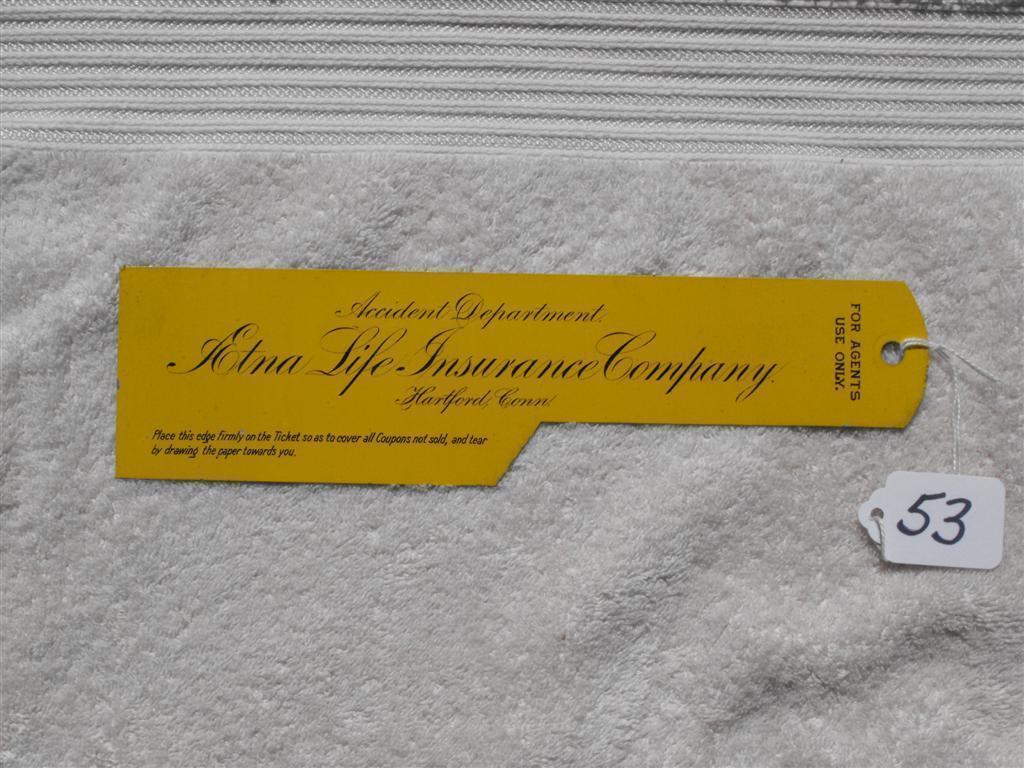 Aetna Life Insurance Company "Ledger Marker" Nothi