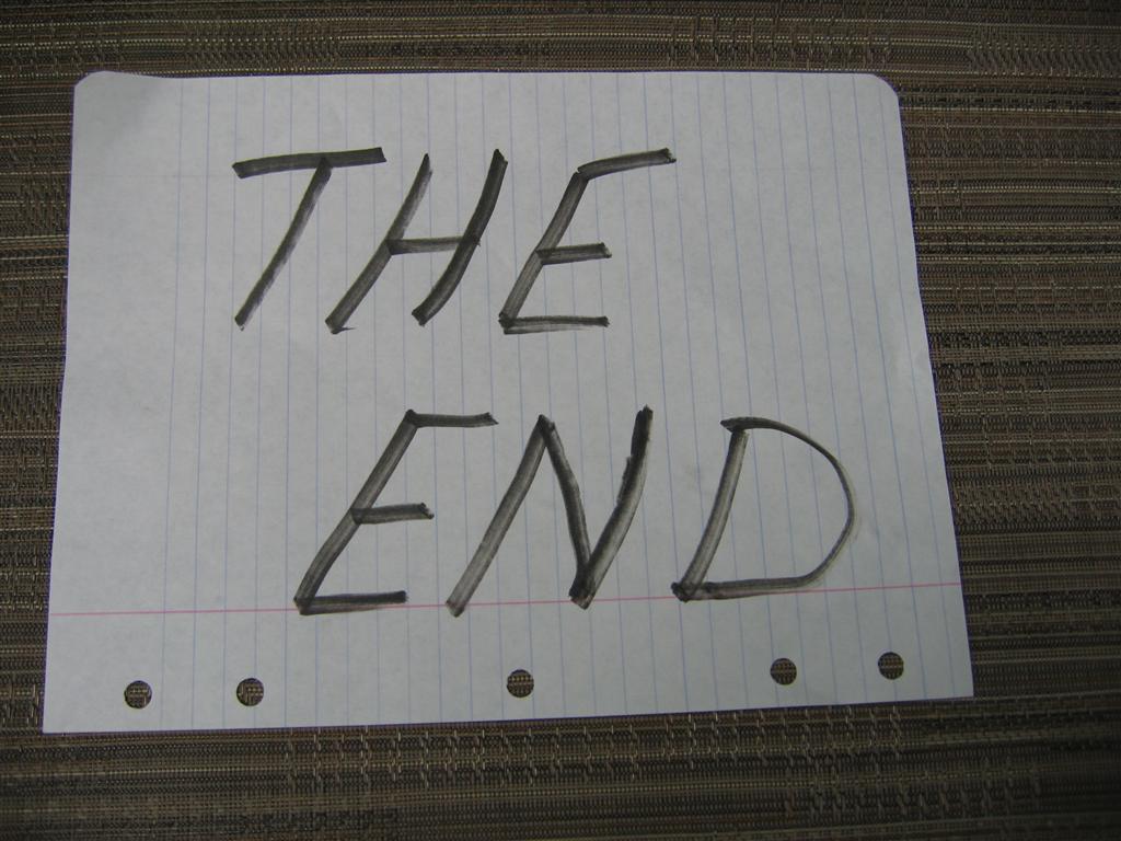 THE END OF THE AUCTION LIST