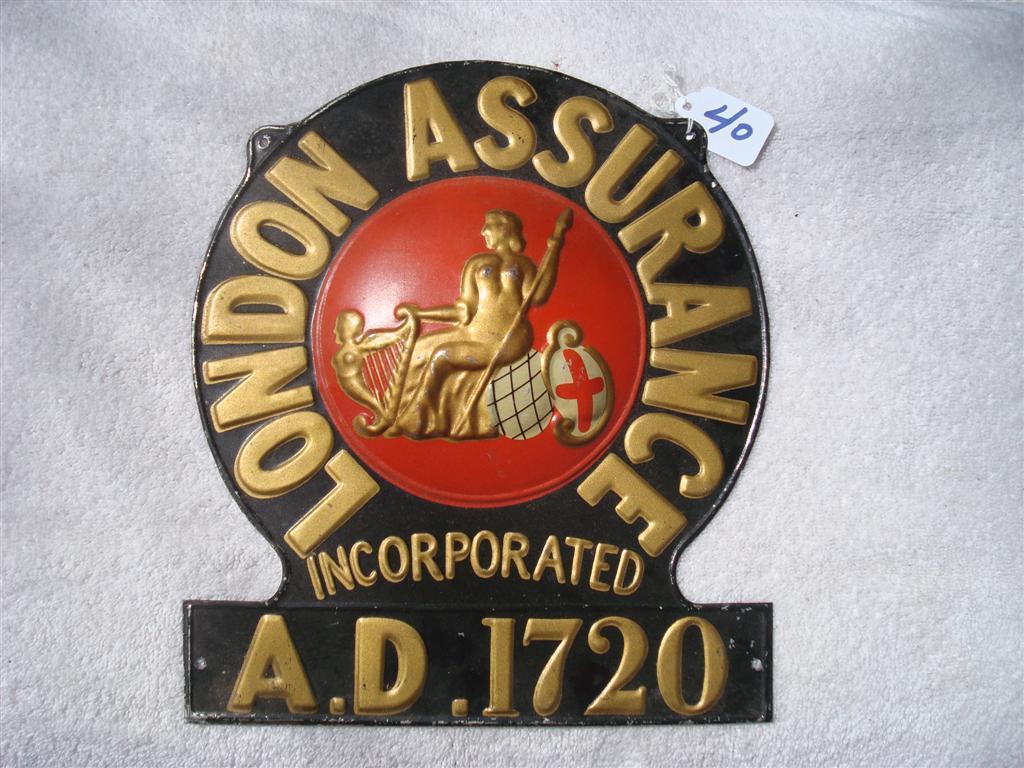 London Assurance. London, England. Heavy Tin. R