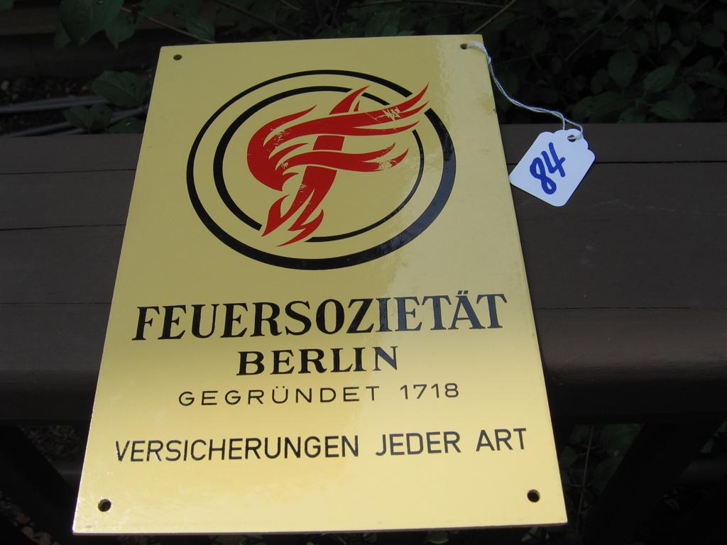 Feuersozietat Berlin. Gegrundet 1781. Versicheru