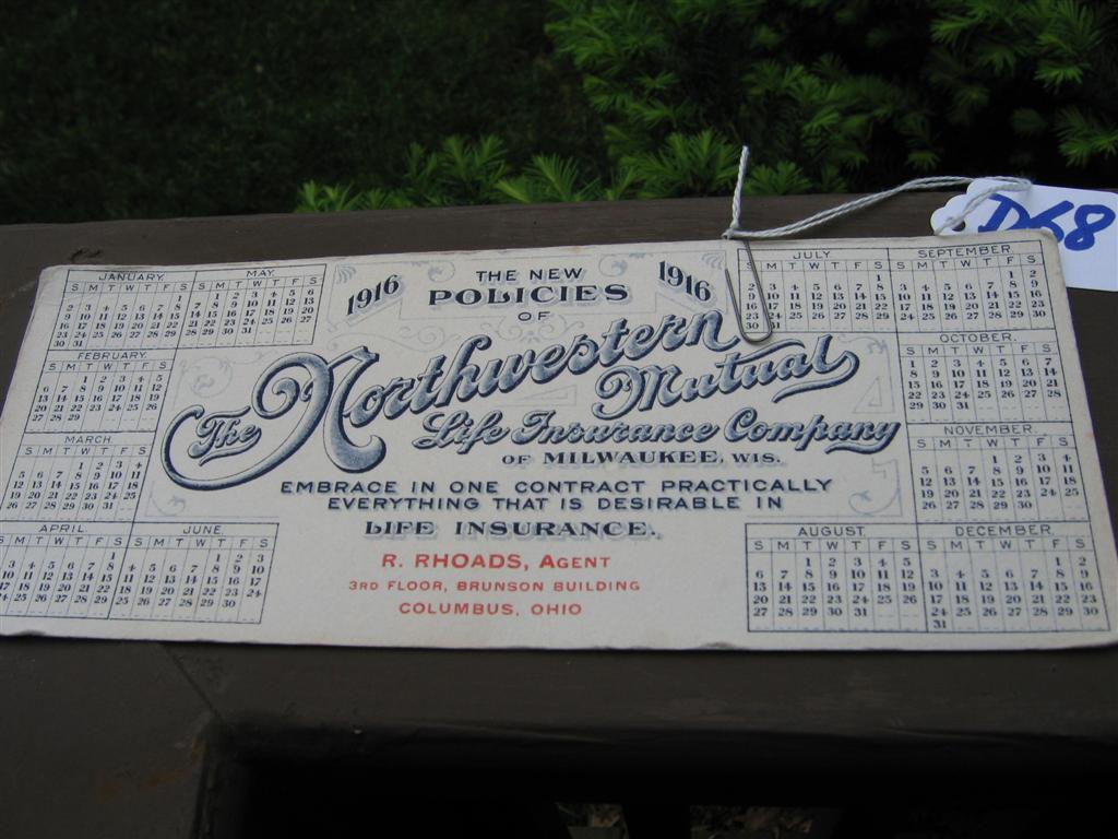 Ink Blotter. Northwestern Mutual Life Insurance C