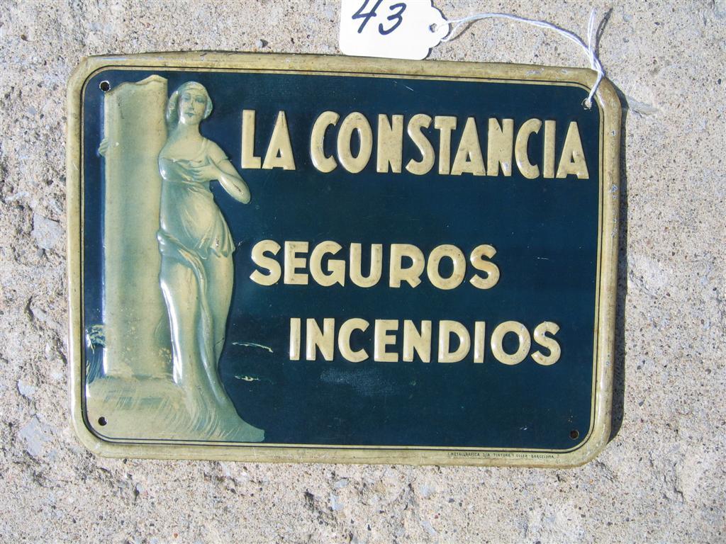 La Constancia Compania Anonima de Seguros. Barcel