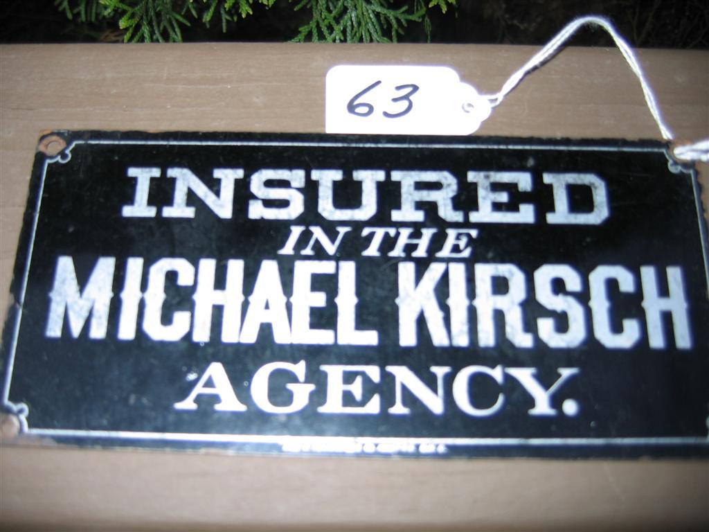 Michael Kirsch Agency Fire Mark. Tin. Black Back