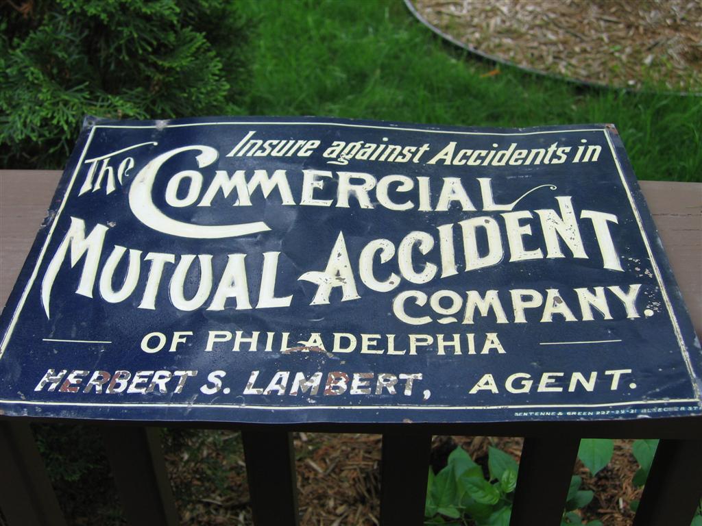 Sign. Commercial Mutual Accident Company of Phila