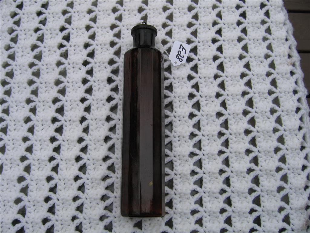 Brown Glass Fire Extinguisher Container made from