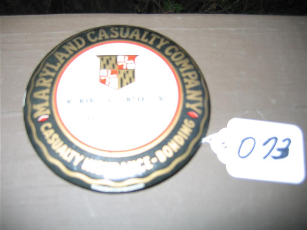 Maryland Casualty Company. Advertising Mirror. M