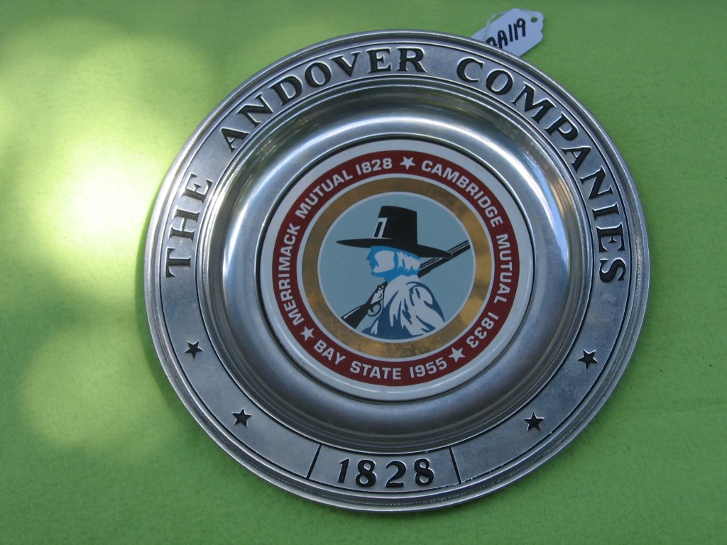 The Andover Companies - 1828. Plate. Armetale Ma