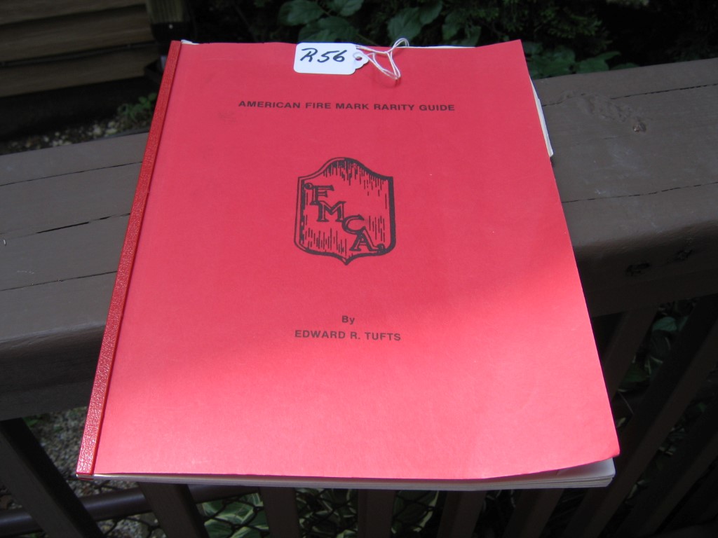 Booklet. American Fire Mark Rarity Guide. by Edw