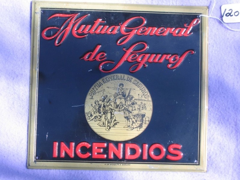 Mutua General de Seguros. Barcelona, Spain. Tin.