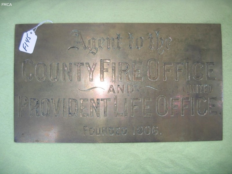 Sign. Agent to the County Fire Office and Provide