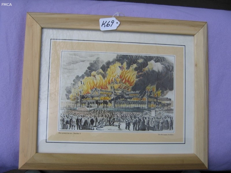 Framed Picture. Fire Protection Art: Number 2.
