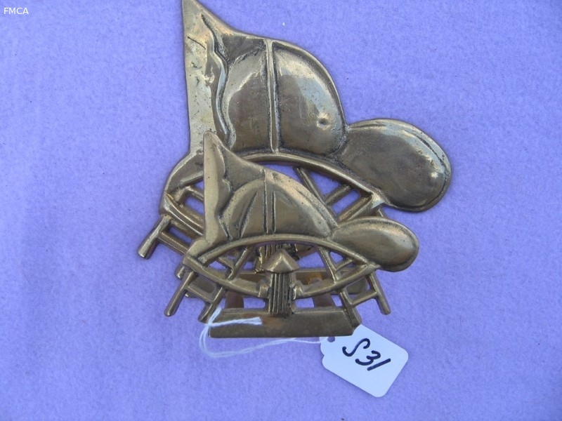 Fire Helmet Napkin Holder - Brass. Heavy. You mi