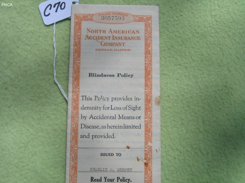 Policy. North American Accident Insurance Company