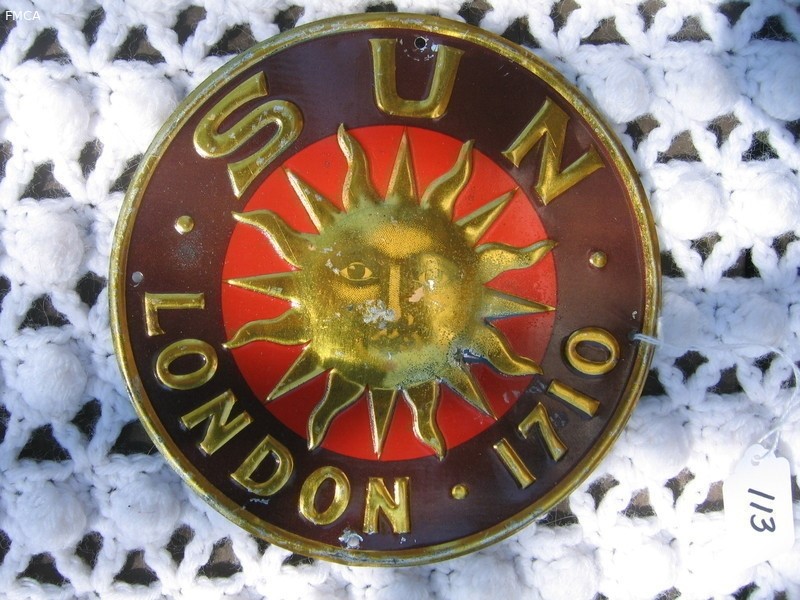 Sun Insurance Office. London, England. Tin. 7 i