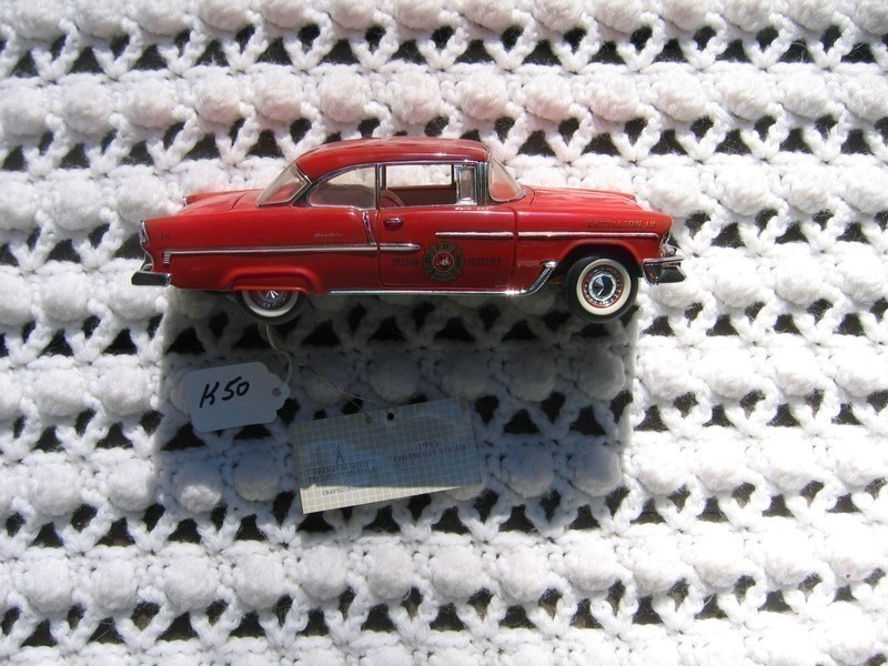 Fire Chief Miniature Red Die-Cast Model. Made by