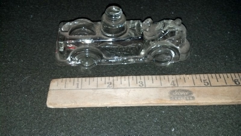 Fire Engine Candy Container- 5ΓÇ¥ miniature glass