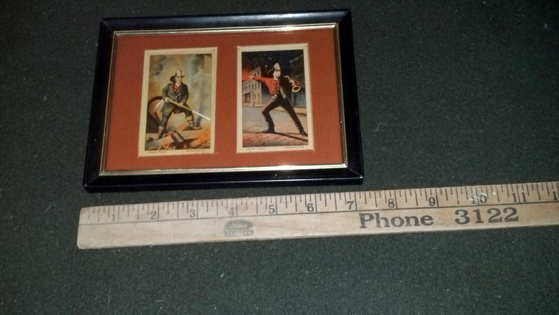 Framed Fireman Cards- 5ΓÇ¥ x 7ΓÇ¥ frame with two s