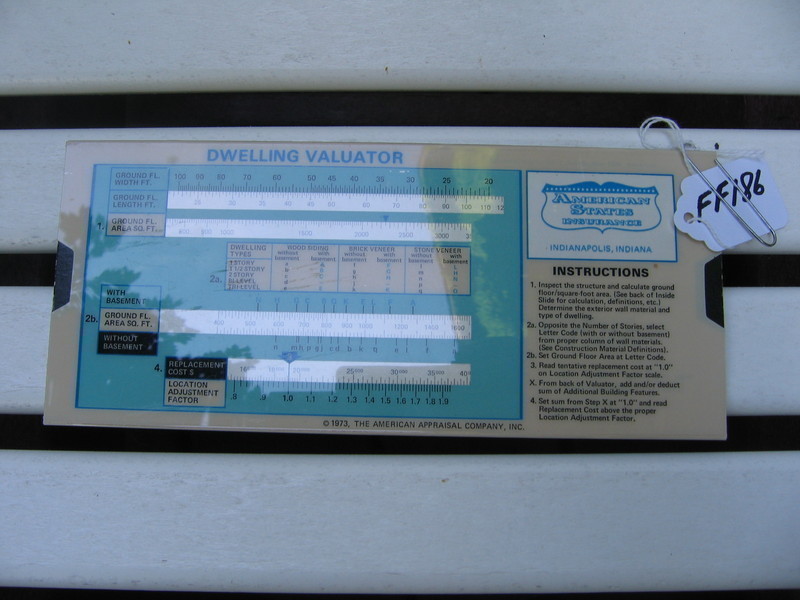 Dwelling Valuator. Circa 1973 from The American A