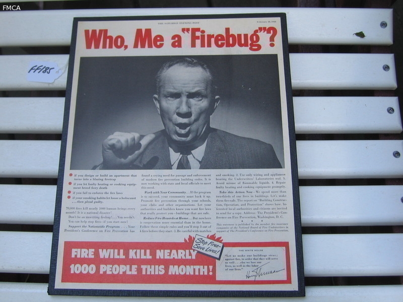 Old Advertising Ad from National Board of Fire Und