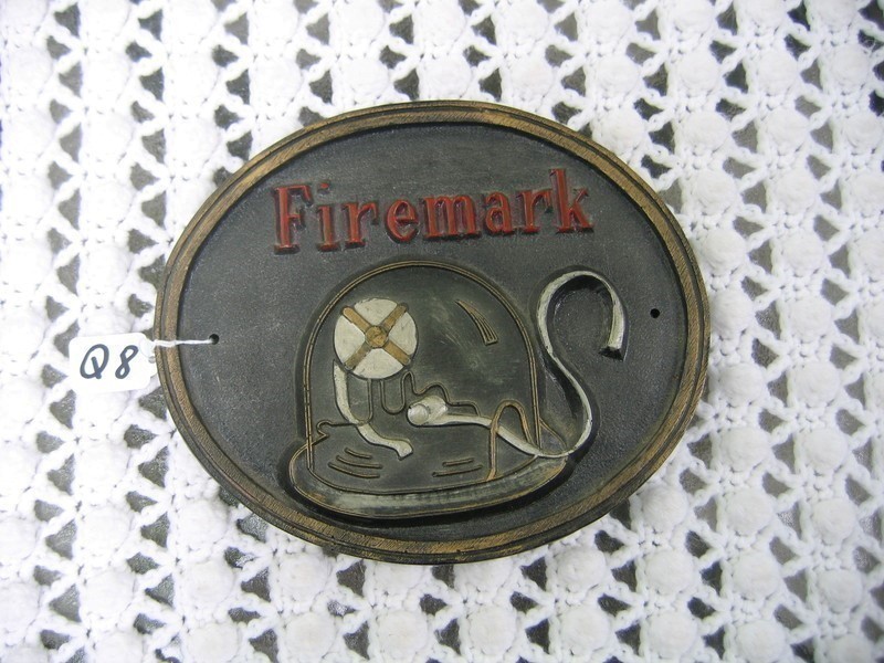 Firemark Reproduction Fire Mark. Oval Made from C