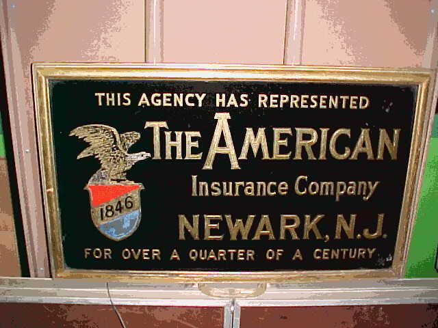 American Insurance Company. 1872-1976. Newark, N