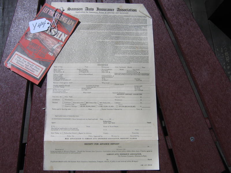 Samson Auto Insurance Association. Two Auto Insur