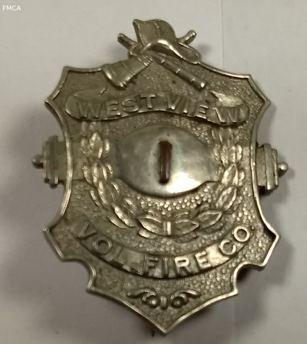 Westview Volunteer Fire Company. Fire Badge. 1.75