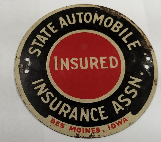 State Automobile Insurance Assn. Grill Emblem/Auto