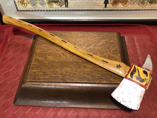 Fire Parade Axe. Reverse Side.